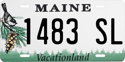 ME license plate 1483SL