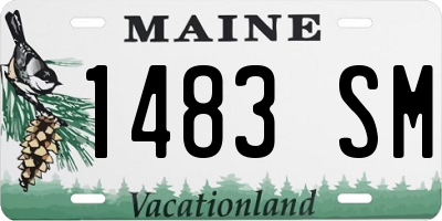 ME license plate 1483SM