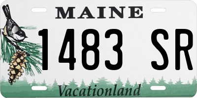 ME license plate 1483SR