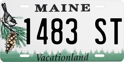 ME license plate 1483ST