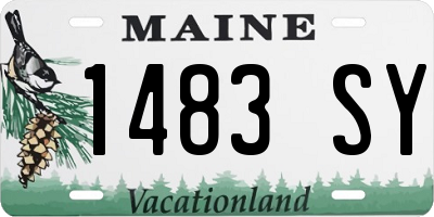 ME license plate 1483SY