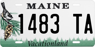 ME license plate 1483TA