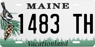 ME license plate 1483TH