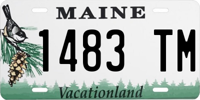 ME license plate 1483TM
