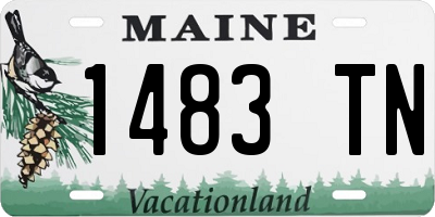 ME license plate 1483TN