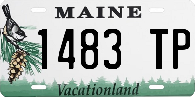 ME license plate 1483TP