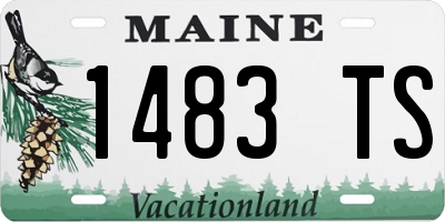 ME license plate 1483TS