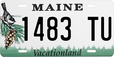 ME license plate 1483TU