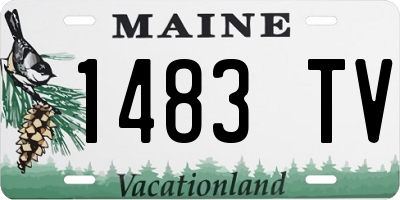 ME license plate 1483TV