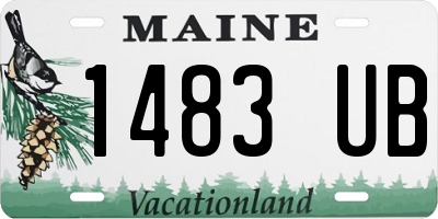 ME license plate 1483UB