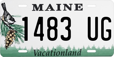 ME license plate 1483UG