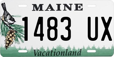 ME license plate 1483UX