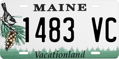 ME license plate 1483VC