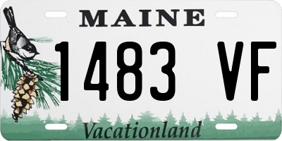 ME license plate 1483VF