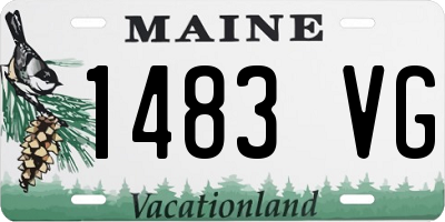 ME license plate 1483VG