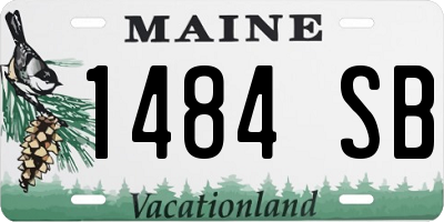 ME license plate 1484SB