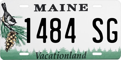 ME license plate 1484SG