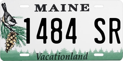 ME license plate 1484SR