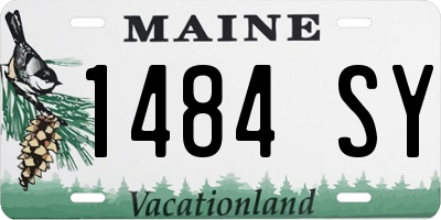 ME license plate 1484SY