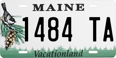 ME license plate 1484TA