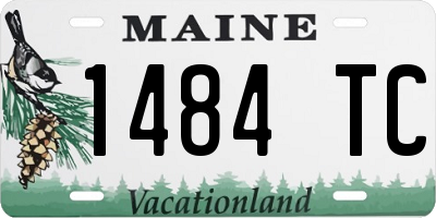 ME license plate 1484TC