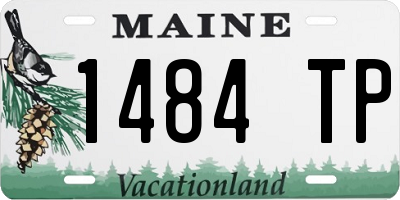 ME license plate 1484TP