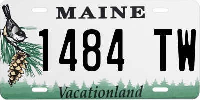 ME license plate 1484TW