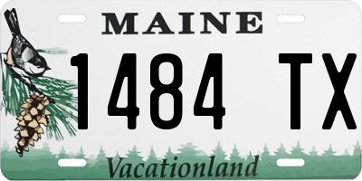 ME license plate 1484TX