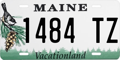 ME license plate 1484TZ