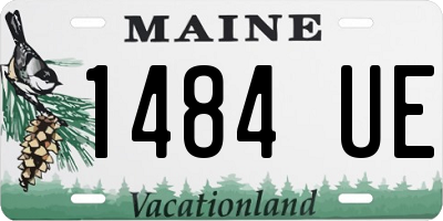ME license plate 1484UE