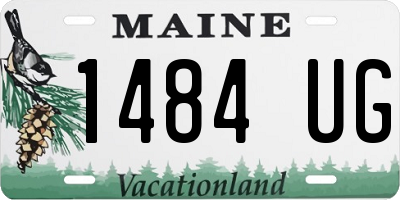 ME license plate 1484UG