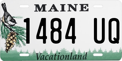 ME license plate 1484UQ