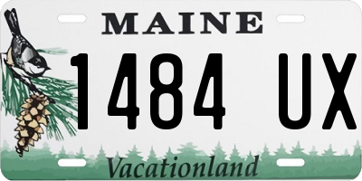 ME license plate 1484UX