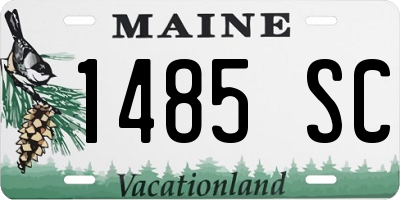 ME license plate 1485SC