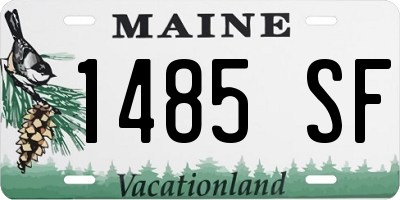 ME license plate 1485SF