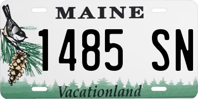 ME license plate 1485SN