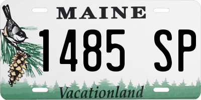 ME license plate 1485SP