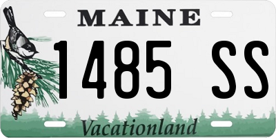 ME license plate 1485SS