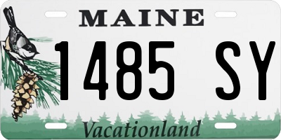 ME license plate 1485SY