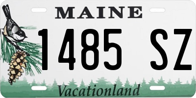 ME license plate 1485SZ