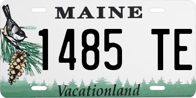 ME license plate 1485TE