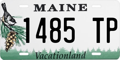 ME license plate 1485TP