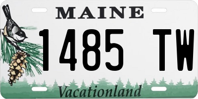 ME license plate 1485TW