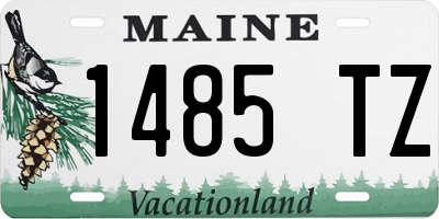 ME license plate 1485TZ