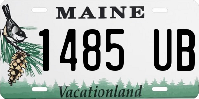 ME license plate 1485UB