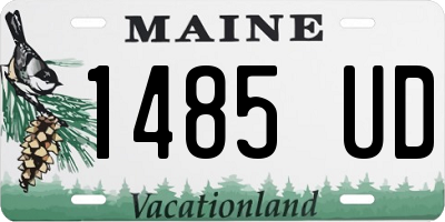 ME license plate 1485UD