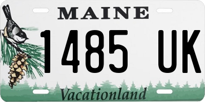 ME license plate 1485UK