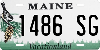 ME license plate 1486SG