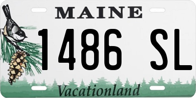 ME license plate 1486SL