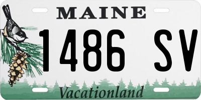 ME license plate 1486SV
